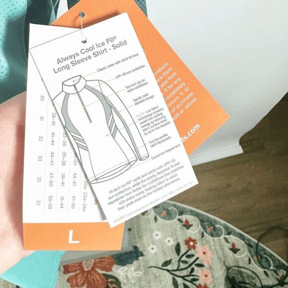 Kerrits Equestrian Zip Performance Pullover UPF 30+ Horse Riding Top Size L NEW - Picture 9 of 10